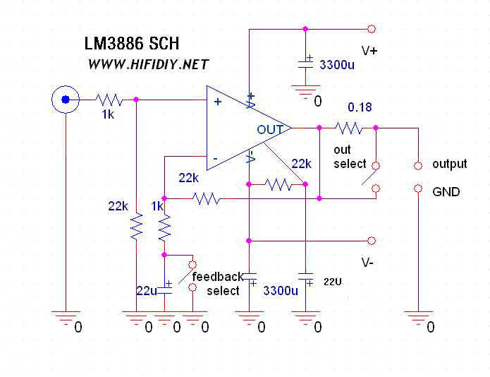 lm3886 电路图